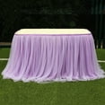 thumbnail image 4 of Clearance! Table Skirt Multi Colors,Table Cloth,Home Textile Tablecloths For Wedding Baby Shower Birthday Party Table Decoration,Tulle Champagne Table Skirt for Round Or Rectangle Tables Dessert, 4 of 6