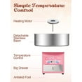 thumbnail image 3 of Furvclv Cotton Candy Machine Commercial, Electric Cotton Candy Maker with 20 inch Stainless Steel Bowl for Family, Party, Amusement Park, Carnival- Pink, 3 of 9