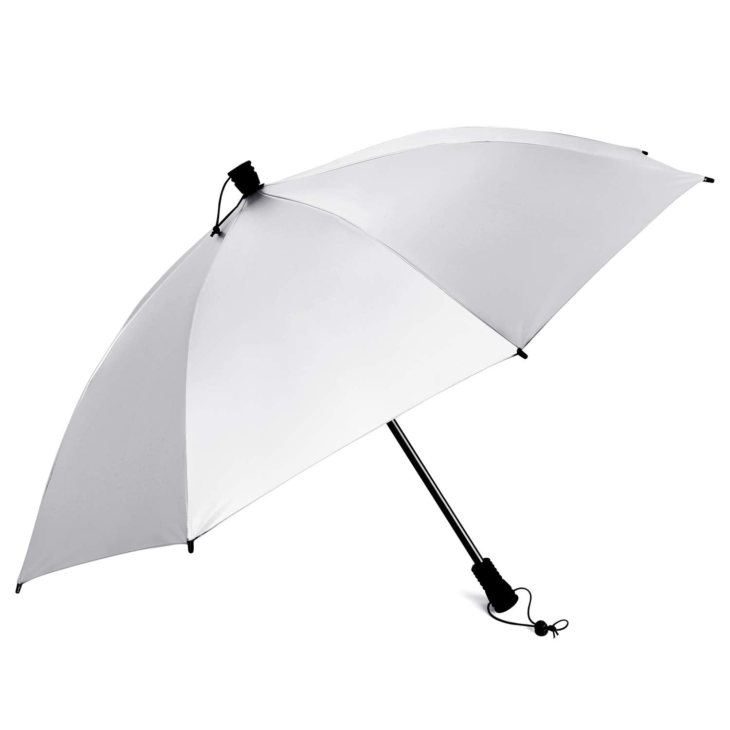 G4Free 46 Inch Large Hiking Umbrella Ultralight UV Silver Reflective Full-size Trekking Backpacking Umbrella
