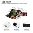 thumbnail image 3 of Kdxio Watercolor Tropical Flowers Print Sun Visor Hat Golf Visor Adjustable Velcro Outdoor Sports Cap For Men Women, 3 of 7