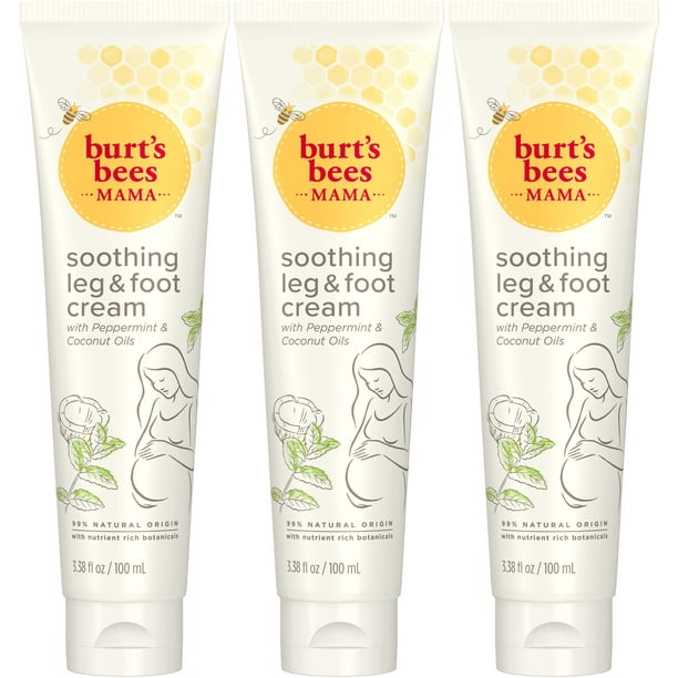 Burt's Bees Mama Leg and Foot Cream with Peppermint and Coconut Oils