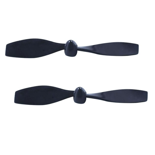 2 unidades/paquete de hélices de plástico, parachoques de apoyo para , juguetes de telemando Negro Hugo Hélices RC Drone