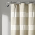 thumbnail image 3 of Lush Decor Tucker Stripe Yarn Dyed Cotton Knotted Tassel Cotton Shower Curtain, 72x72, Taupe, Single, 3 of 7