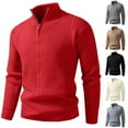 thumbnail image 4 of ChaoLingNeng Mens Sweaters Casual Solid Color Cable Knit Crewneck Sweater Soft Pullover Sweaters for Men Classic Pullover Sweaters with Ribbing Edge, 4 of 4