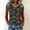 Khaki(New), variant on Women's Tank Top,Summer Casual Stylish Independence Day Print Denim Patchwork Waffle Weave Loose Round Neck Sleeveless Top