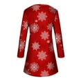 thumbnail image 4 of FAVIPT 2024 Christmas Dress Glitter Christmas Trees Dresses for Women Elegant Plus Size Casual T Shirt Dresses Fall Loose Flowy Swing Tunic Dress, 4 of 4
