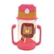 thumbnail image 2 of Botella de agua de 400 ml para bebés, a prueba de fugas, con asa, para niños pequeños, con dibujos animados, portátil, a prueba de fugas, con pajita, 2 of 3