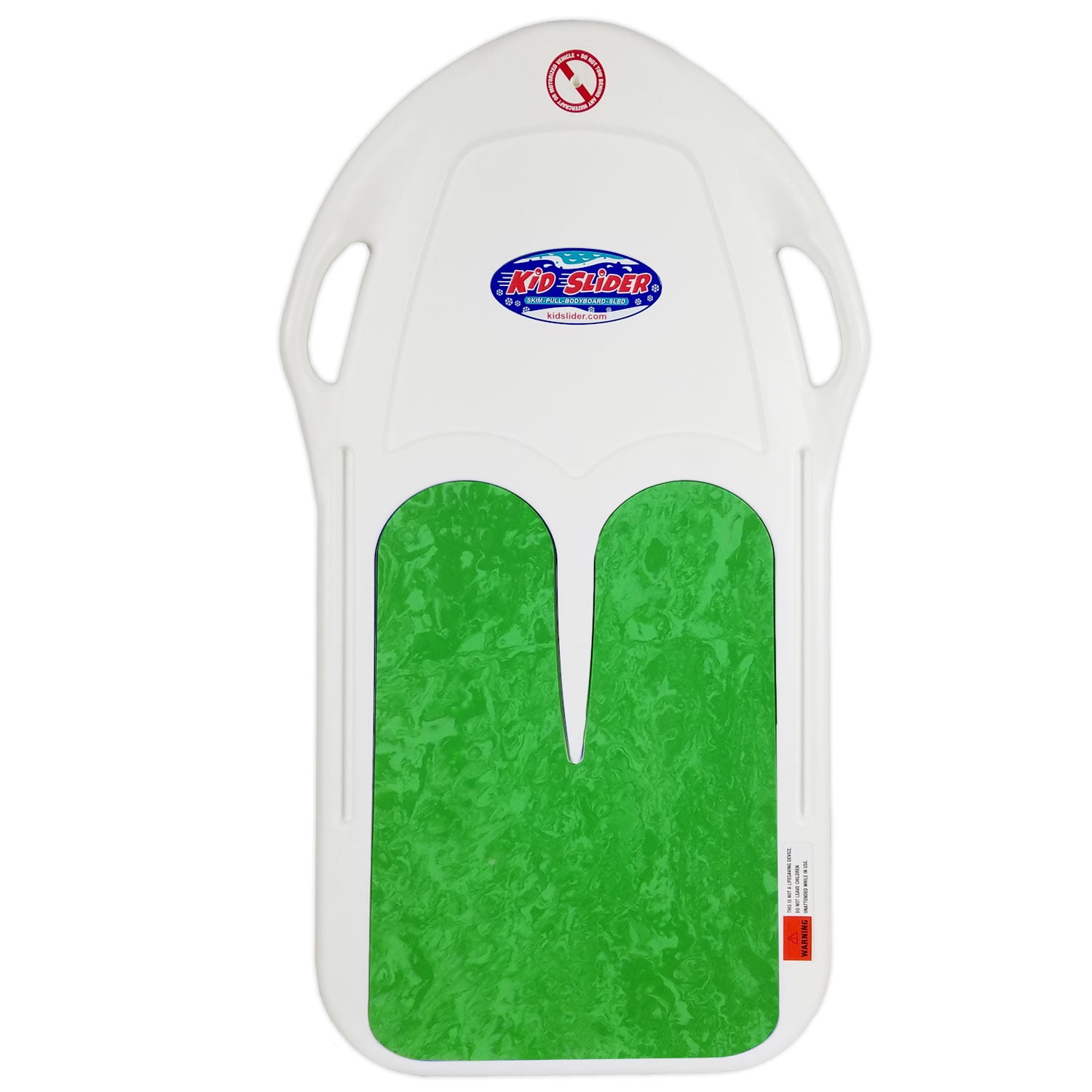Kid Slider board for skimboarding, bodyboarding, snow sledding -Green by Pinnacle