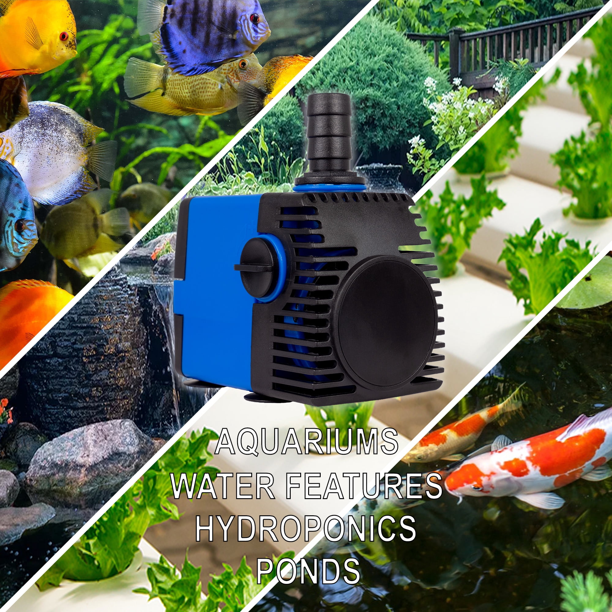 320 GPH Adjustable Aquarium Fish Tan k Water Pump Powerhead