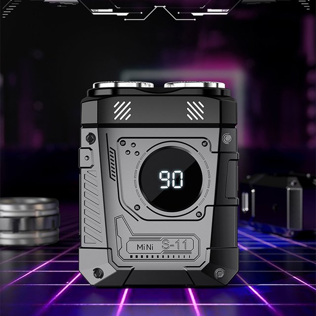 Birdeem Electric Shaver for Men,Waterproof Electric Razor with All-Over Washable Feature,Portable Compact Design,Punk-Style Mini Powerhouse for Clean Close Shave,Includes Brush and Charging Cable