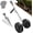 B, variant on Multi Function Cultivator Plow with Double Wheels, Manual Grass Hoe Metal Frame & Sturdy Structure, Manual Garden Push Plow Ideal for Backyard Patio Courtyard Gardening (B)