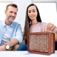 thumbnail image 2 of CNKOO Savings Challenge Box  Save 2000 Money Box  Clearance Wooden 2000 Savings Box 2000 Wooden Money Box  Reusable Wooden Money Box for Cash 2000 for Budgeting &Tracking (Brown), 2 of 6