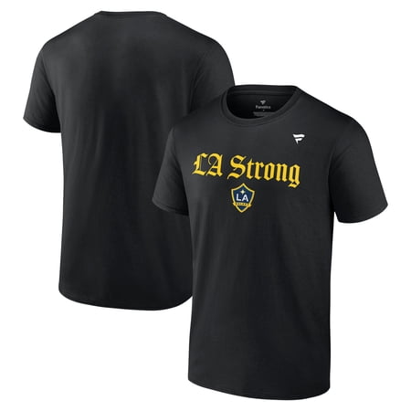 Unisex Fanatics Black LA Galaxy LA Strong T-Shirt
