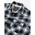 thumbnail image 4 of TACVASEN Men's Flannel Shirt Jacket Warm Fleece Plaid Jacket Cotton Winter Coats Black XL, 4 of 6