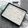 thumbnail image 5 of 100Pairs Multiple Stud Earrings Set Lovely Cute Earrings Bulk Fashion Women Jewelry, 5 of 8