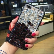 for Samsung Galaxy S22 Ultra 5G 3D Handmade Sparkle Stunning Stones Crystal Diamond Bling Phone Case Duty Case Compatible with Samsung Galaxy S22 Ultra 5G 6.8 inch