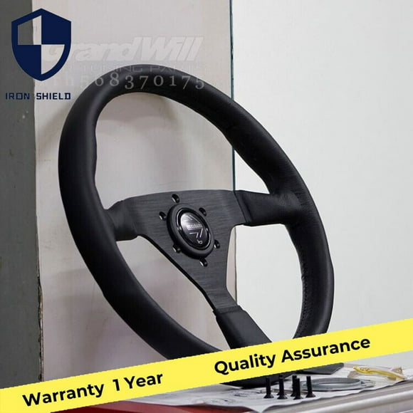 350mm 14' MOMO MC Classic Leather Thick Spoke Sports Steering Wheel -