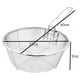 thumbnail image 3 of 1Pcs Stainless Steel Fry Baskets Hot Oil Frying Fried Basket with Single Handle Mesh Noodle Dumplin, 3 of 5
