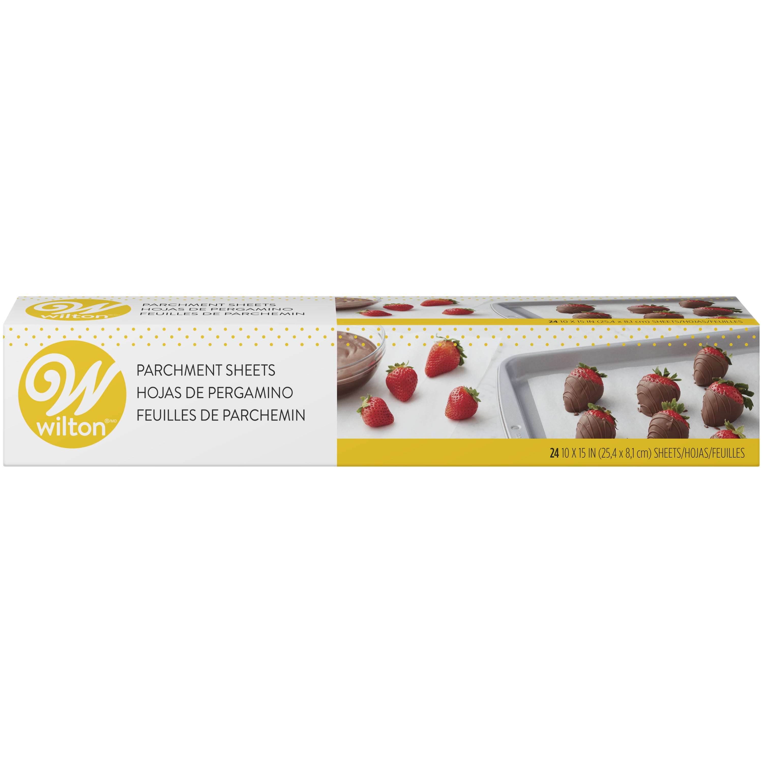 Wilton Pre-Cut 10 x 15 Parchment Sheets, 24-Count
