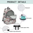 thumbnail image 4 of Fireman and Dalmatian Grey Pattern Backpack for School, Cute School Bag with Adjustable Shoulder Straps and Padded Back, 13.4"x11"x4.7", 4 of 5