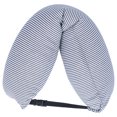 thumbnail image 2 of Soporte Para La Cabeza De Viaje, Almohada De Viaje En Forma De U Almohada Para El Cuello Tejido Elástico Cómodo Para El Coche Para El Hogar Para La Oficina Cergrey Gris, 2 of 8