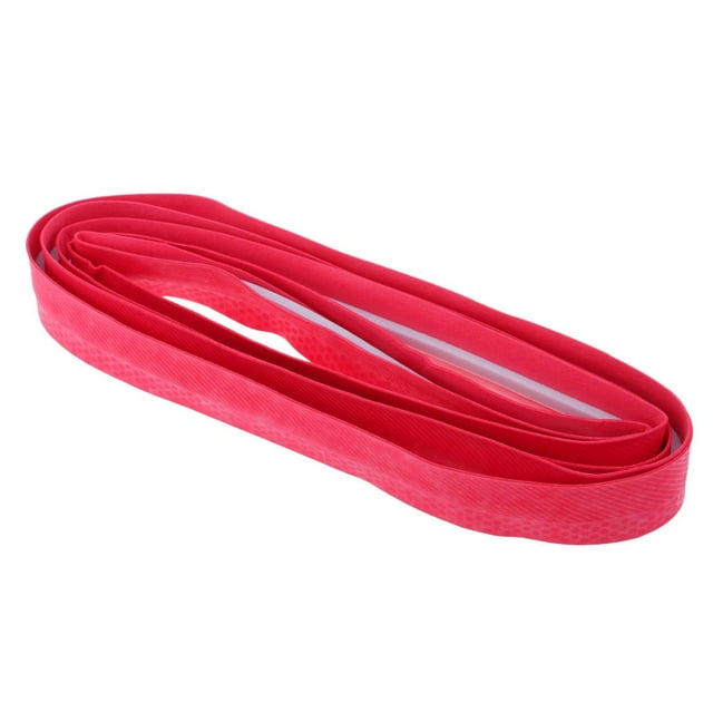 jinwen Poignée de Canne à Pêche Wrap Grip Bande PU, Anti-Dérapant Ceinture Réparation Rouge