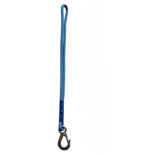 Sangle de Hamac en Nylon Robuste avec Crochets en Métal, Sangles de Suspension Résistantes à l'Usure pour Balançoire Extérieure, Hamac et Chaise de Patio, Bleu-1 Pce