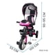 thumbnail image 4 of The Baby Shop Triciclo Fucsia P/ Niños Bebe 7 En 1 Asiento Giratorio Is-3041x, 4 of 8
