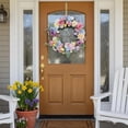 thumbnail image 6 of Artificial Easter Egg Flower Wreath - 16 Inch Spring Door Wreath with Flowers, Green Leaves, and Easter Eggs for Front Door, Wall, or Porch, 6 of 8