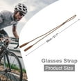 thumbnail image 2 of Uxcell 3 Pcs Sangle de Lunettes Réglable en Silicone, Sangle de Lunettes pour Hommes Femmes, Café, 2 of 7