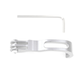 thumbnail image 3 of Support de Lampe de Fourche avant de Vélo Pliant Support d'Extension de Lampe de Vélo Raccords d'Extension en Alliage d'Aluminium Argent, 3 of 7