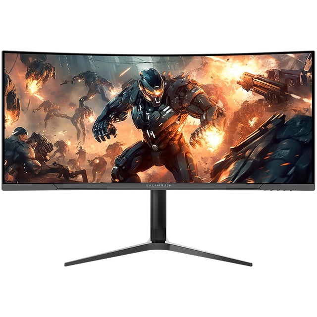Monitor Gamer Curvo 34 BALAM RUSH ULTRA EXPLORER MXT34P 1ms 165Hz Ultra Wide QHD VA LED HDMI DP FreeSync Bocinas