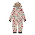 thumbnail image 2 of Odeerbi Matching Family Christmas Pajamas Sets Parent-Child Warm Hooded Jumpsuit Halloween Printed Home Wear Jammies Set Loungewear Sleepwear for Kids, 2 of 5