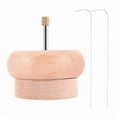 thumbnail image 2 of DIY bead spinner holder, jewelry workshop, wood craft project, stringing with large eye needle G, 2 of 5