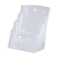 thumbnail image 2 of Soporte de Acrílico para Folletos Estante con Diseño Inclinado Hacia Atrás Soporte de Mesa A5 3 niveles, 2 of 8