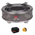 thumbnail image 2 of koolsoo Camping Gas Burner Convenient Compact Mini Burner for Outdoor Cooking Picnic Argent, 2 of 9