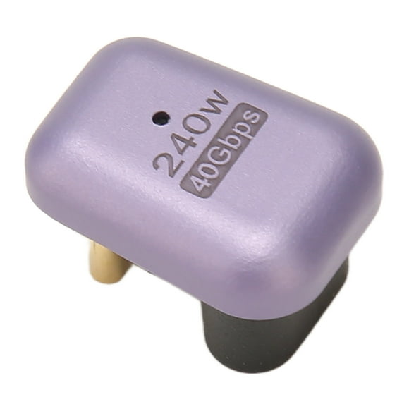 U Shape Type C Adapter, USB C To USB C Adapter Support 8K 60Hz 40Gbps Female To Male PD 240W Charge for Office
