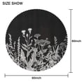 thumbnail image 2 of Round Tablecloth 60 Inch Waterproof Design Polyester flower Stain Wrinkle Free Table Cover, 2 of 5