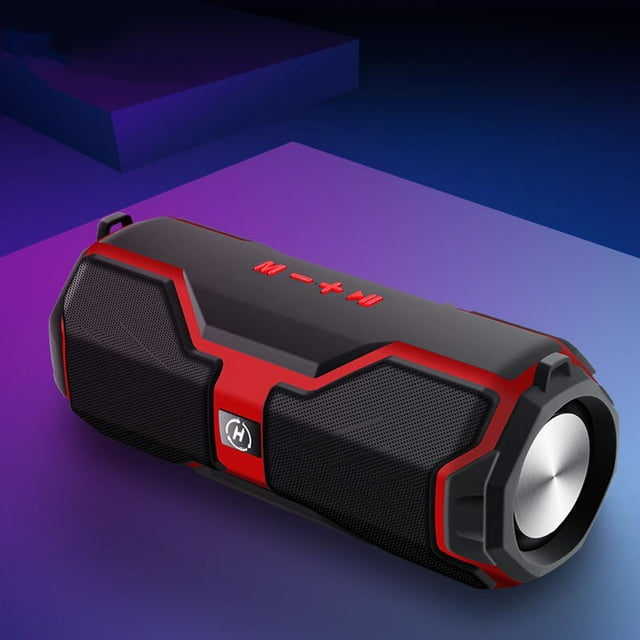 EGNMCR New Multi-functional Portable Bluetooth Speakers High-powered Subwoofer Dual-speaker Stereo Sound With RGB Light Effect Support FM, TF-card, USB, AUX, TW-S, Gift