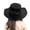 Black, variant on FUNUONY Women's Organza Church Kentucky Derby Fascinator Bridal Tea Party Wedding Hat Derby Hats for Women Cloche Bowler Hat Cocktail Party Wedding Sun Hat Uv Protection Packable Wide Brim Hats Women'