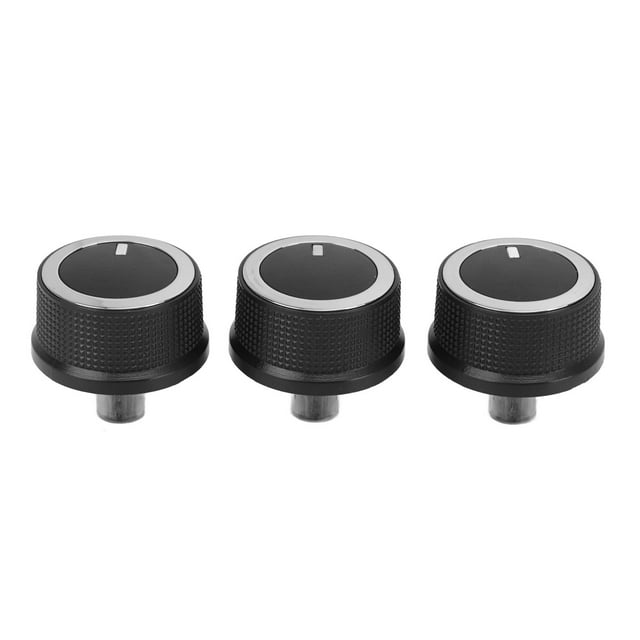 Air Conditioner Control Knob, 3PCS Black Scratch Durable 84793085 For Car