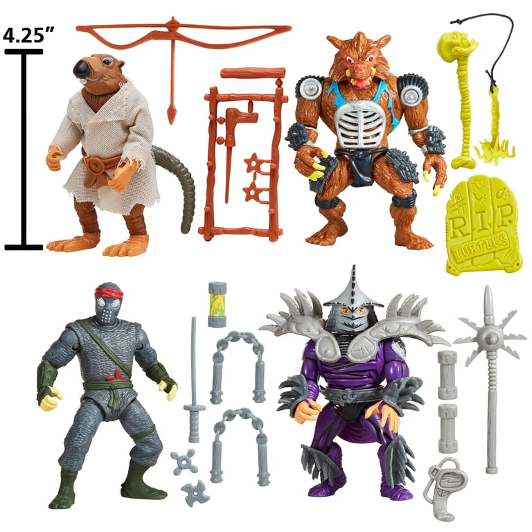 Teenage Mutant Ninja Turtles Movie Star Mutants 4 pack SIOC with