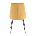 thumbnail image 2 of Topline Home Furnishings Velvet Side Chair with Black Legs, 2 of 6