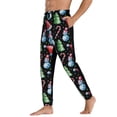 thumbnail image 3 of Kdxio Disco Mirror Ball Snowman Pattern Joggers,Sweatpants for Men with Pockets-3X-Large, 3 of 5