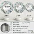 thumbnail image 4 of Designart "Bird in Minimalist Floral Setting I" Floral Rund Mirror For Wall Decor - Large Multi-Color Round Print Mirror - Round Cottage Mirror 23" x 23" Inch - Wall Mounted Round Large Mirror, 4 of 5