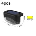 thumbnail image 2 of Luces solares para terraza, lámpara solar LED impermeable terminada para caminos al aire libre, patios, escaleras, escalones y cercas, 1 luz LED cálida, 2 of 5