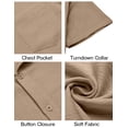 thumbnail image 5 of COOFANDY Mens Short Sleeve Dress Shirts Casual Summer Button Down Shirt with Pocket, 5 of 6