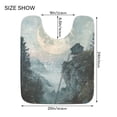 thumbnail image 5 of Yayeee Bath Rug for Bathroom Floor Non Slip Rectangle Fluffy Soft Absorbent Mat, 16"x24", Moon and House, 5 of 7