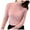 Pink, variant on Arlun,Women's Turtleneck Neck Tshirts Oversized Long Sleeve Slim Fitted T Shirts Casual Soft Comfortable Lightweight Solid Color Basic Tops for Fall Winter 2025 White XL
