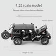 thumbnail image 3 of Simulación 1:22Jeep Wrangler coche en miniatura de aleación Jeep Pull Back Toy Car Pickup modelo de coche, 3 of 5